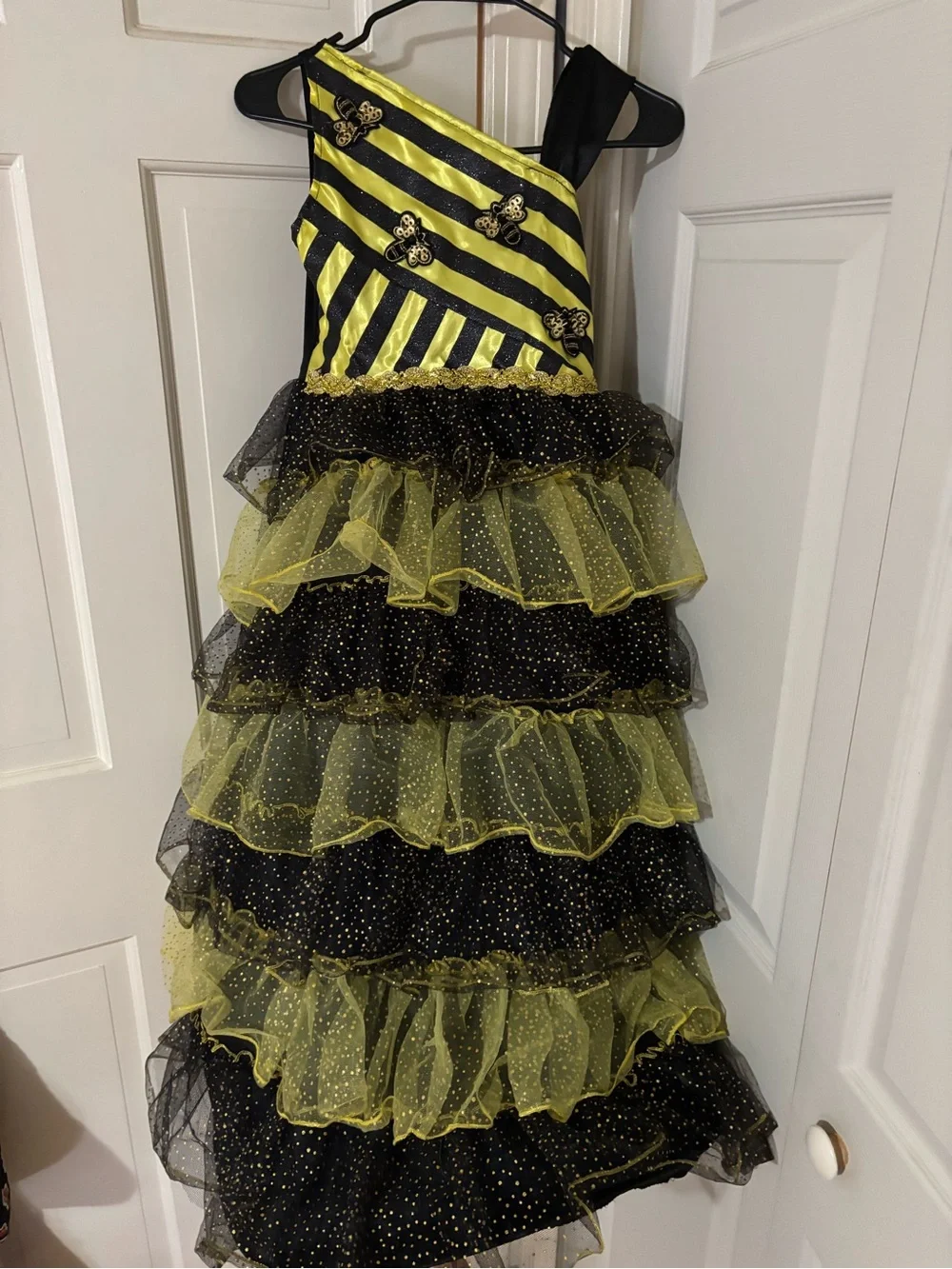 Chasing fireflies Queen Bee bumblebee dress costume size 8 girl